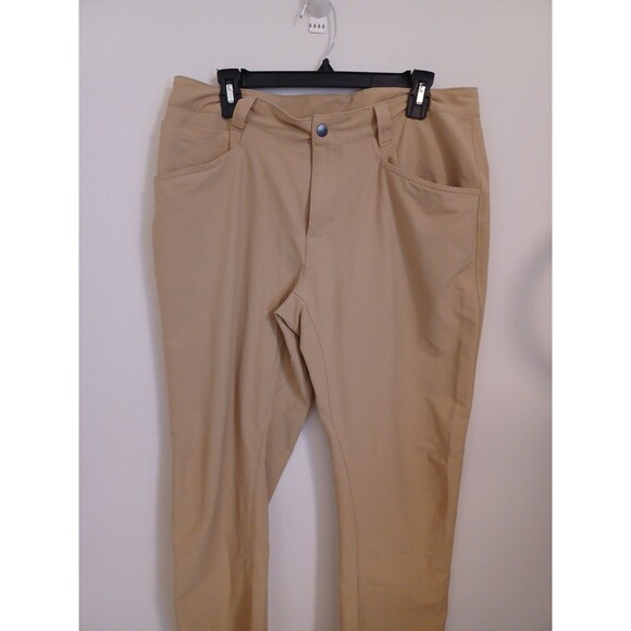 The North Face Trekker Hiking Pants Mens 34 Khaki Tan Straight Leg Stretch Fit - Picture 2 of 9